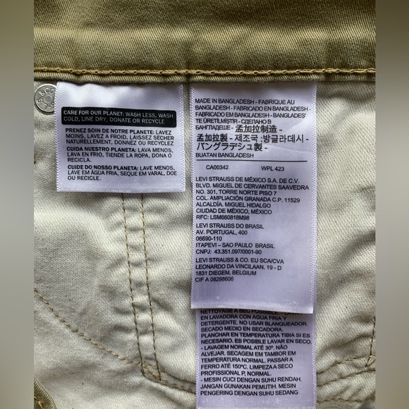 Levi’s 511 tan jeans. 34/30 - Picture 7 of 7